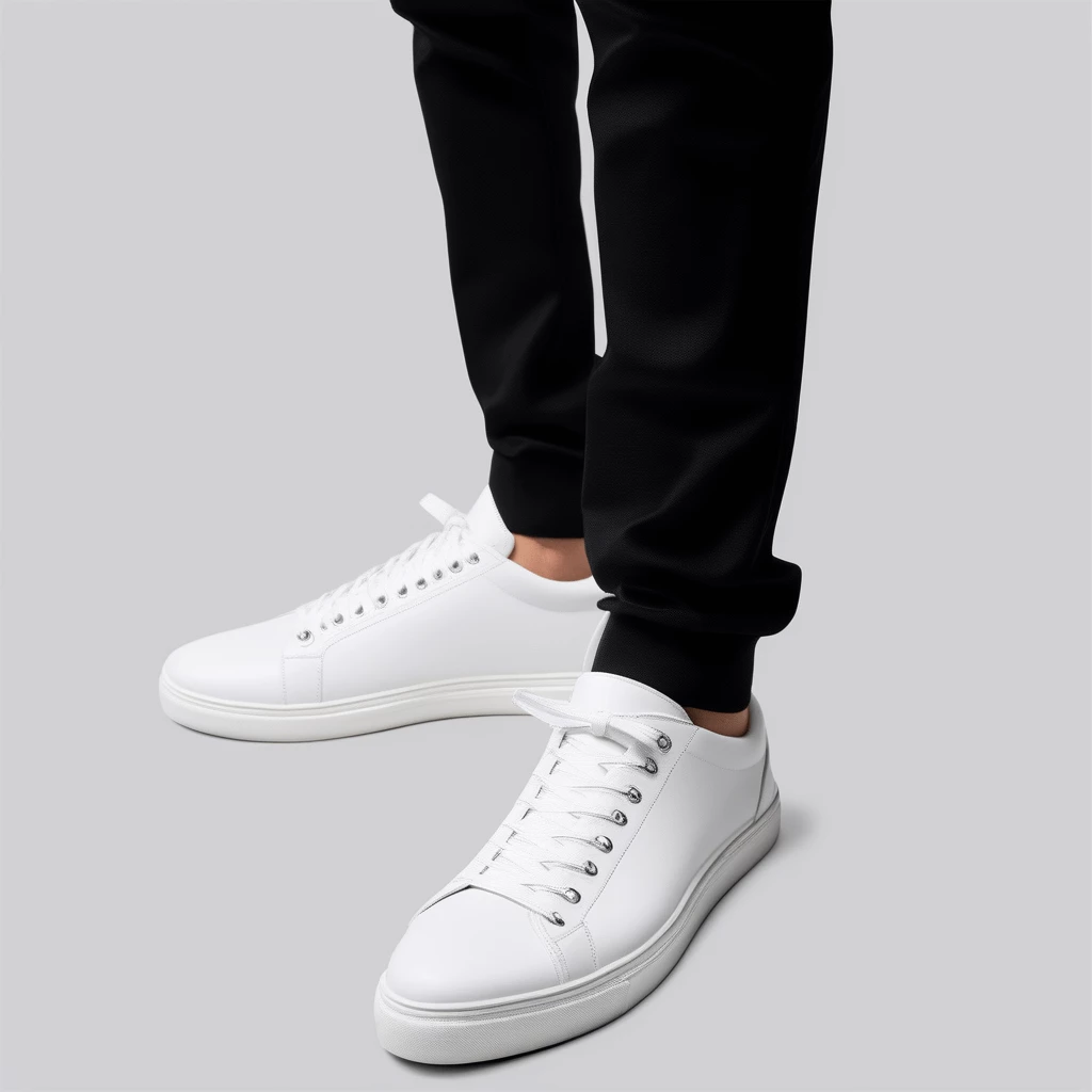 PureStride Men's Classic White Sneakers